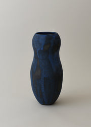 Small Figure Vase no. 2 in Brushed Cobalt - Victoria Morris